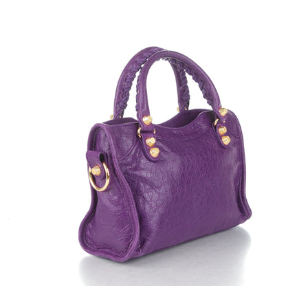 Balenciaga Agneau Giant 12 Gold Hardware Mini City Ultraviolet 3 of 7