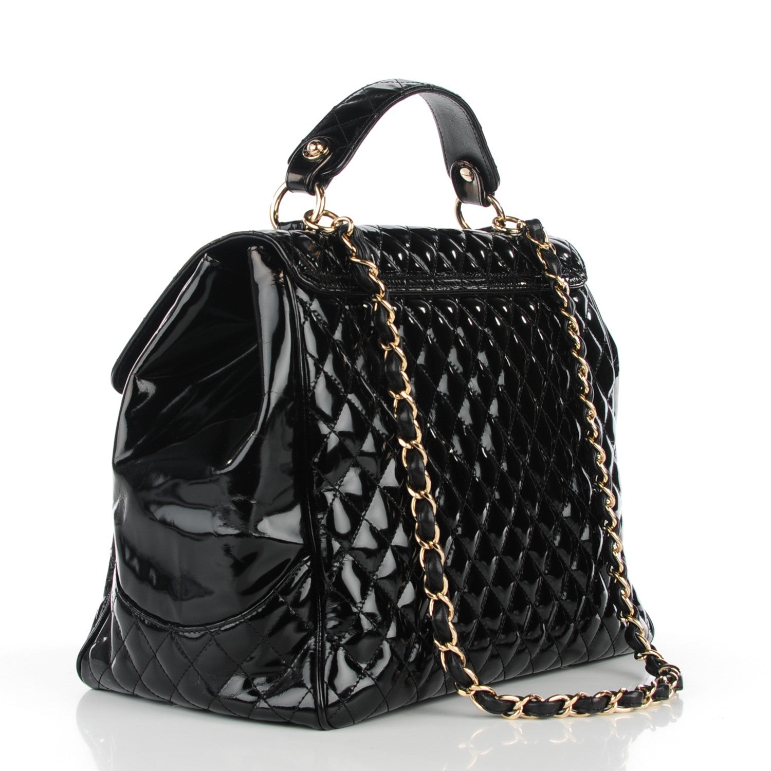 Chanel Glazed Calfskin Quilted Mademoiselle Bag Black 3 of 7