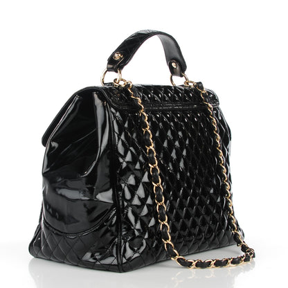 Chanel Glazed Calfskin Quilted Mademoiselle Bag Black 3 of 7