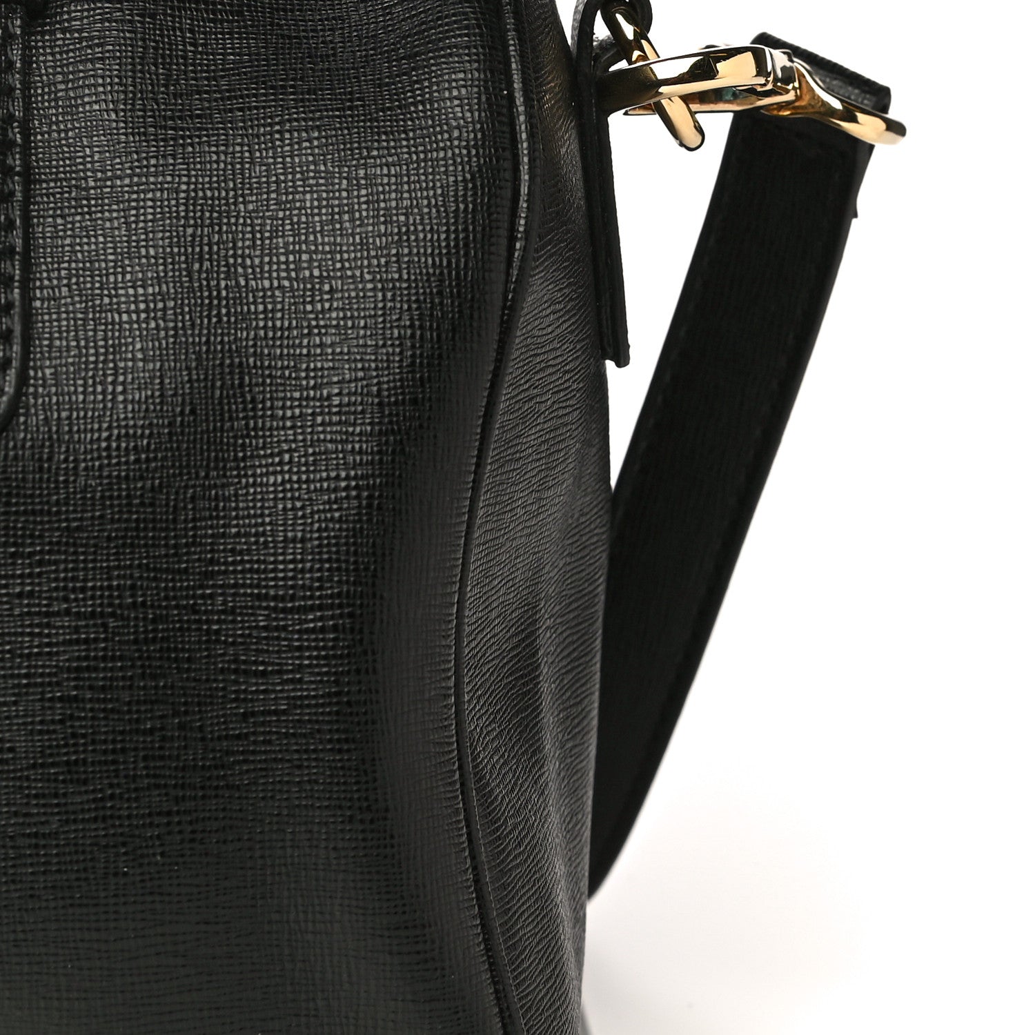 Versace Saffiano Calfskin Palazzo Duffle Bag Black 1 of 19