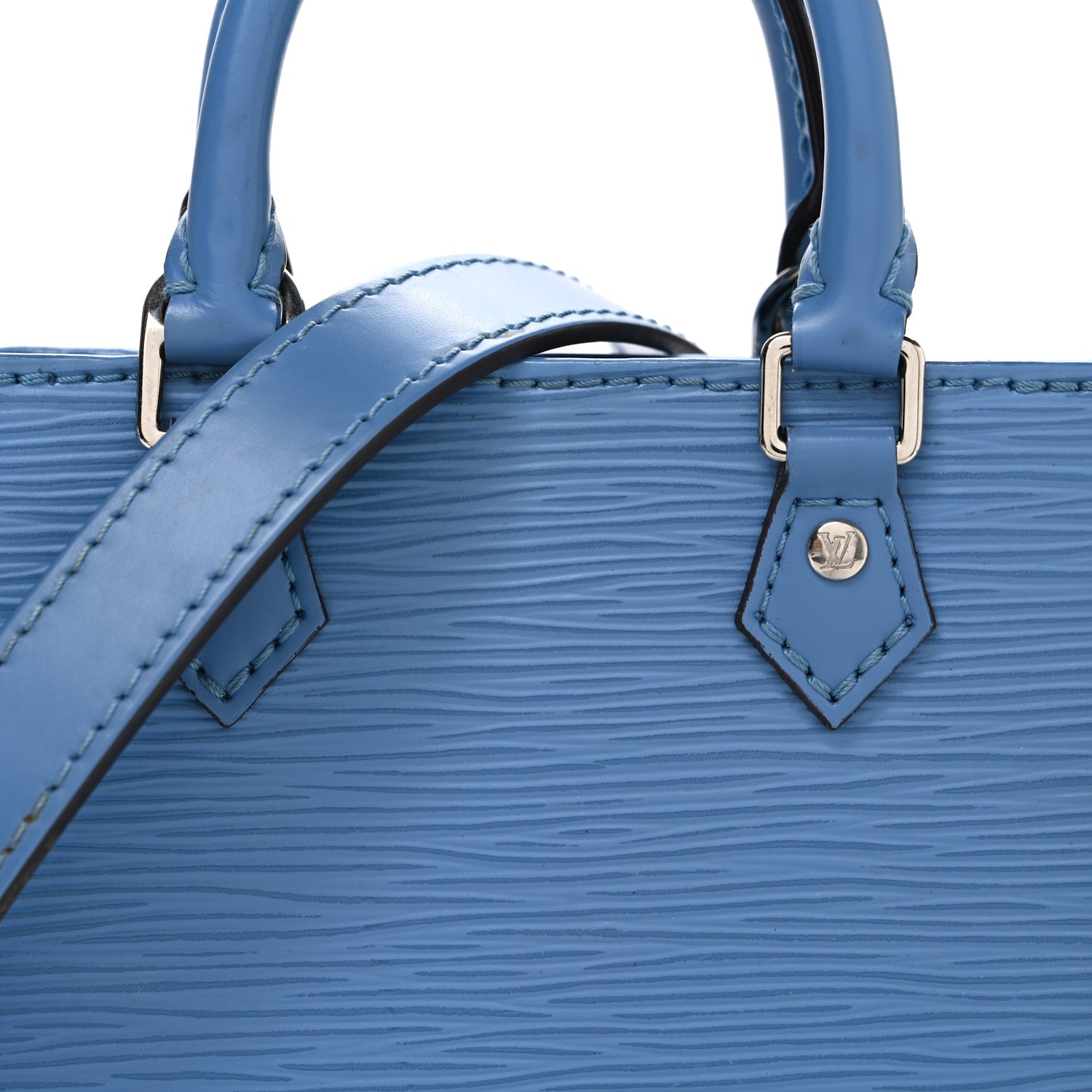 Louis Vuitton Epi Petit Sac Plat Bleuet 7 of 9