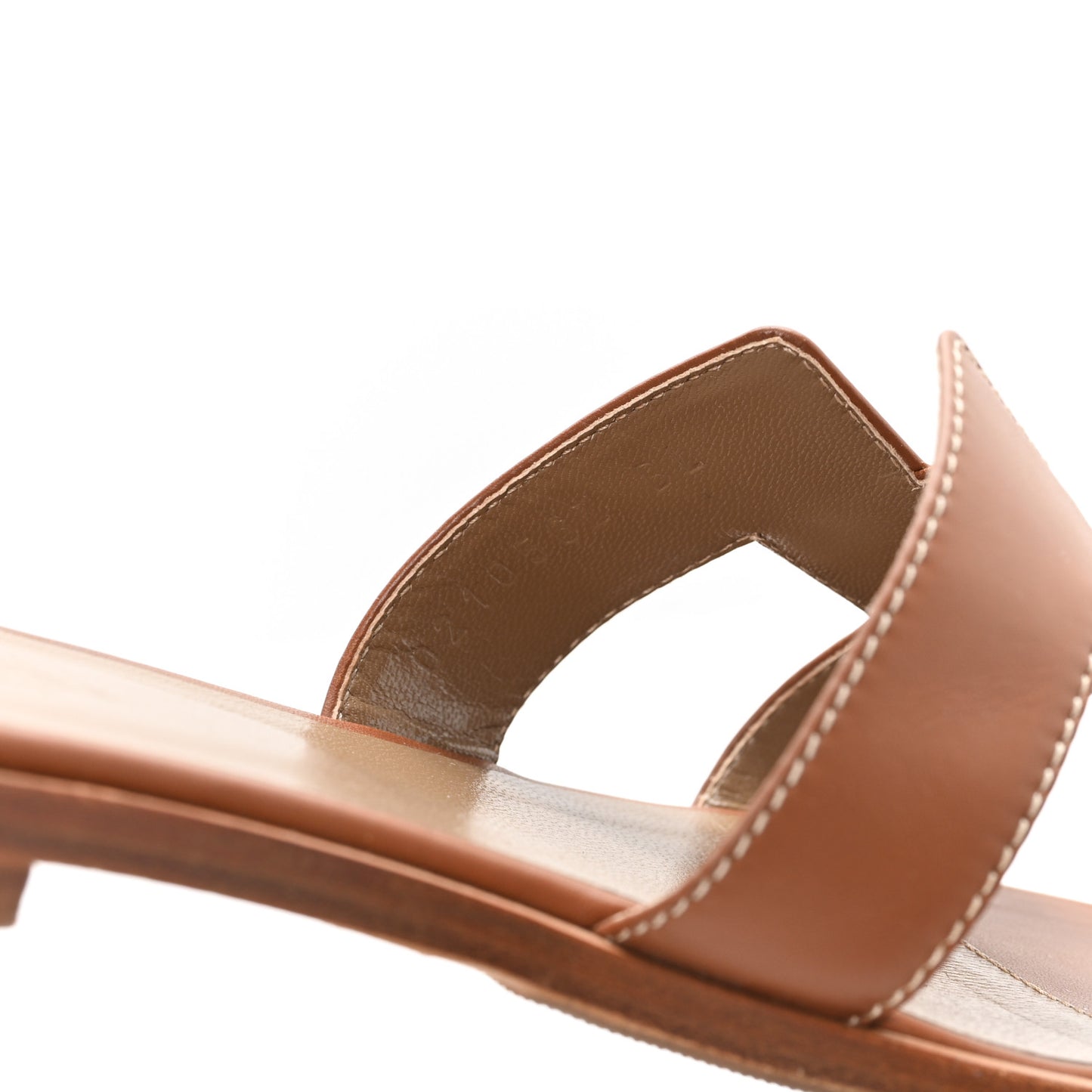 Box Calfskin Oran Sandals 37.5 Gold