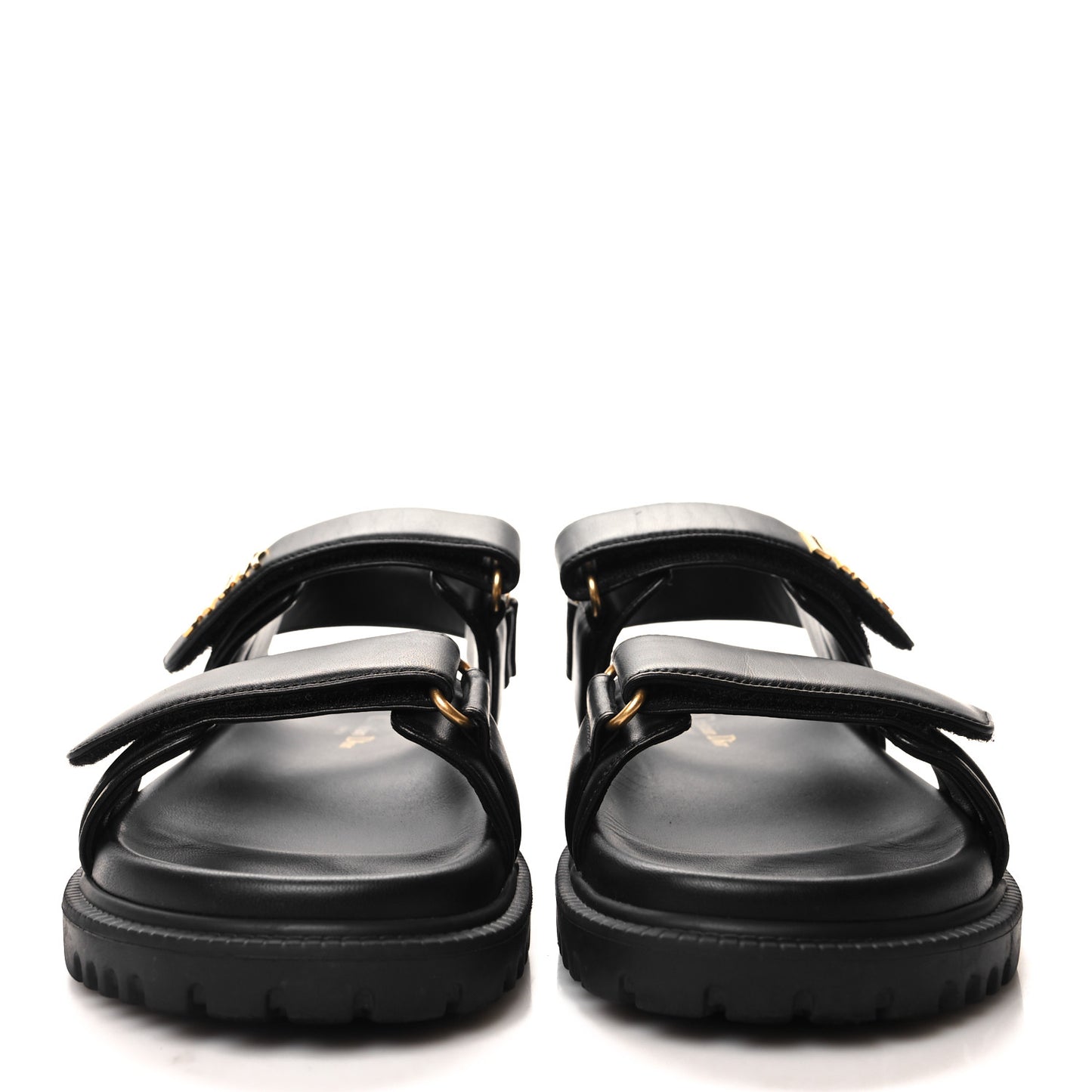 Lambskin Dioract 10mm Sandals 38 Black