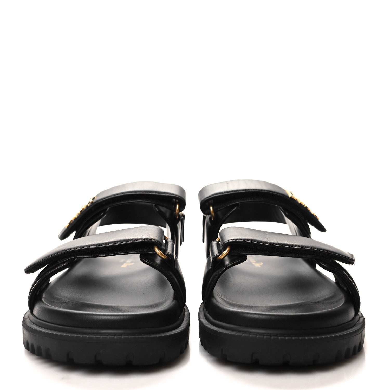 Christian Dior Lambskin Dioract 10mm Sandals 38 Black 2 of 7