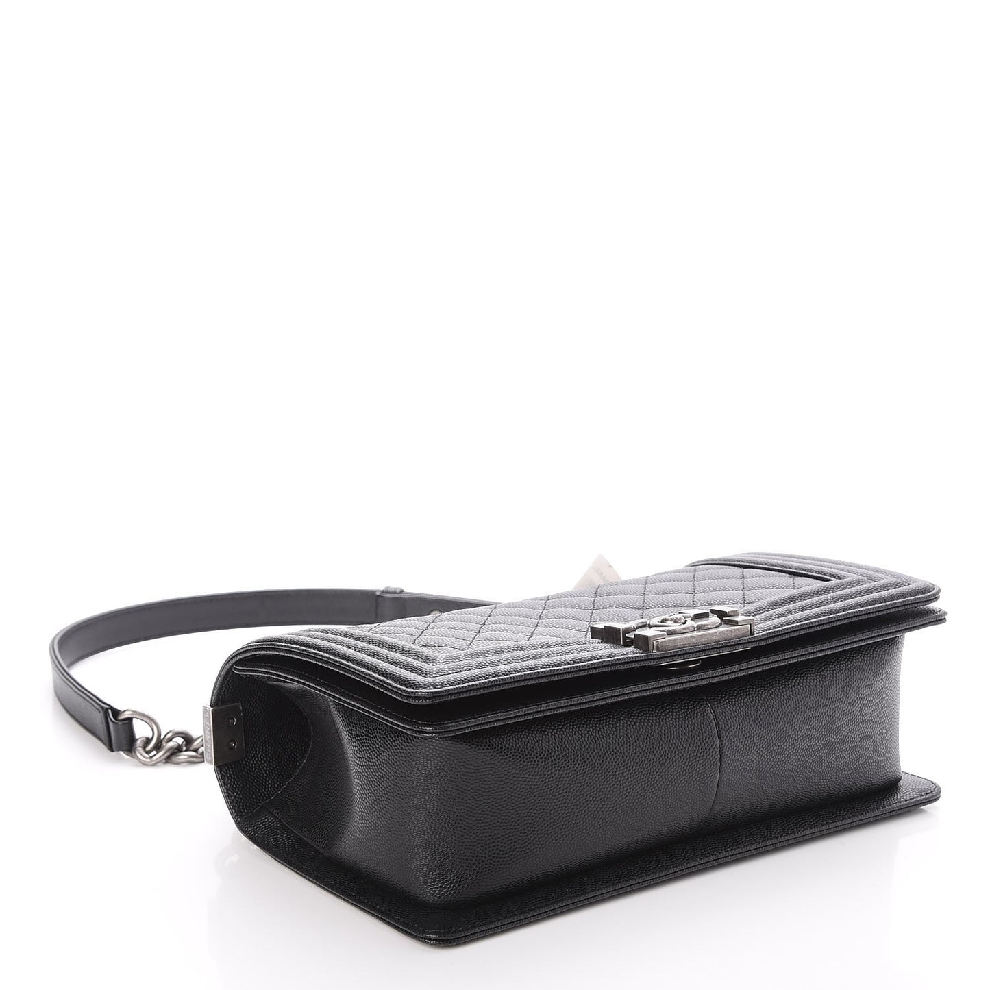 Caviar Quilted Medium Boy Flap Black