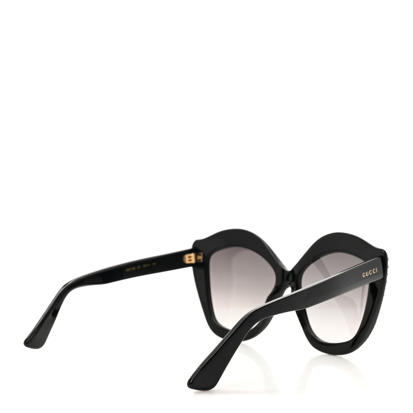 Crystal Cat Eye Sunglasses GG0118S Black
