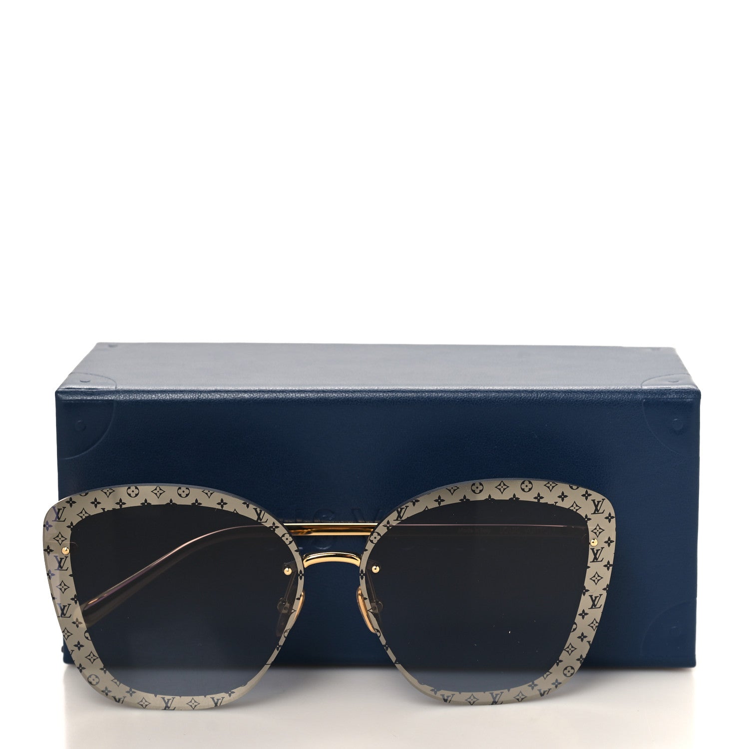 Louis Vuitton Metal LV Halo Cat Eye Sunglasses Z1930U Blue 8 of 8