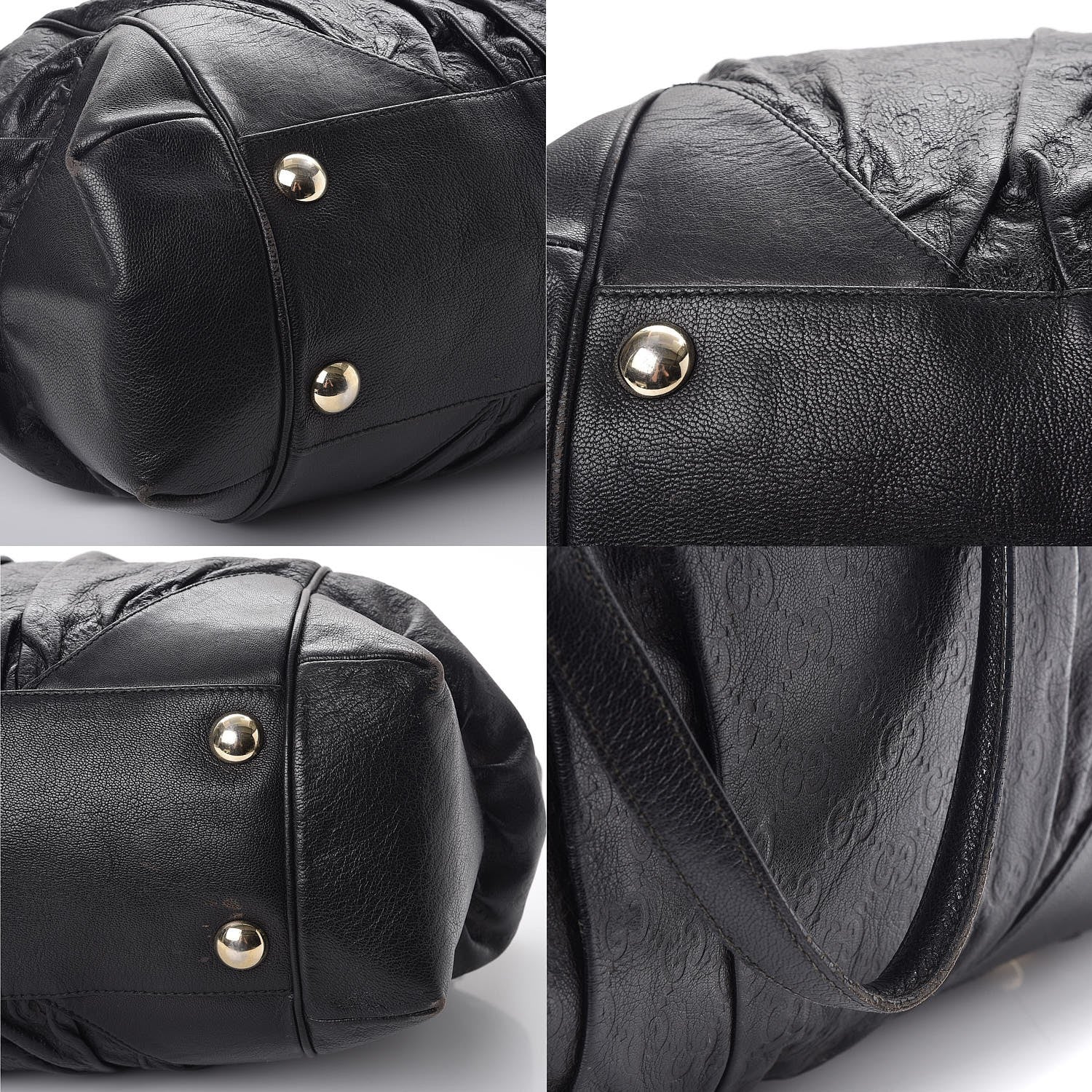 Gucci Guccissima Large Full Moon Tote Black 5 of 10