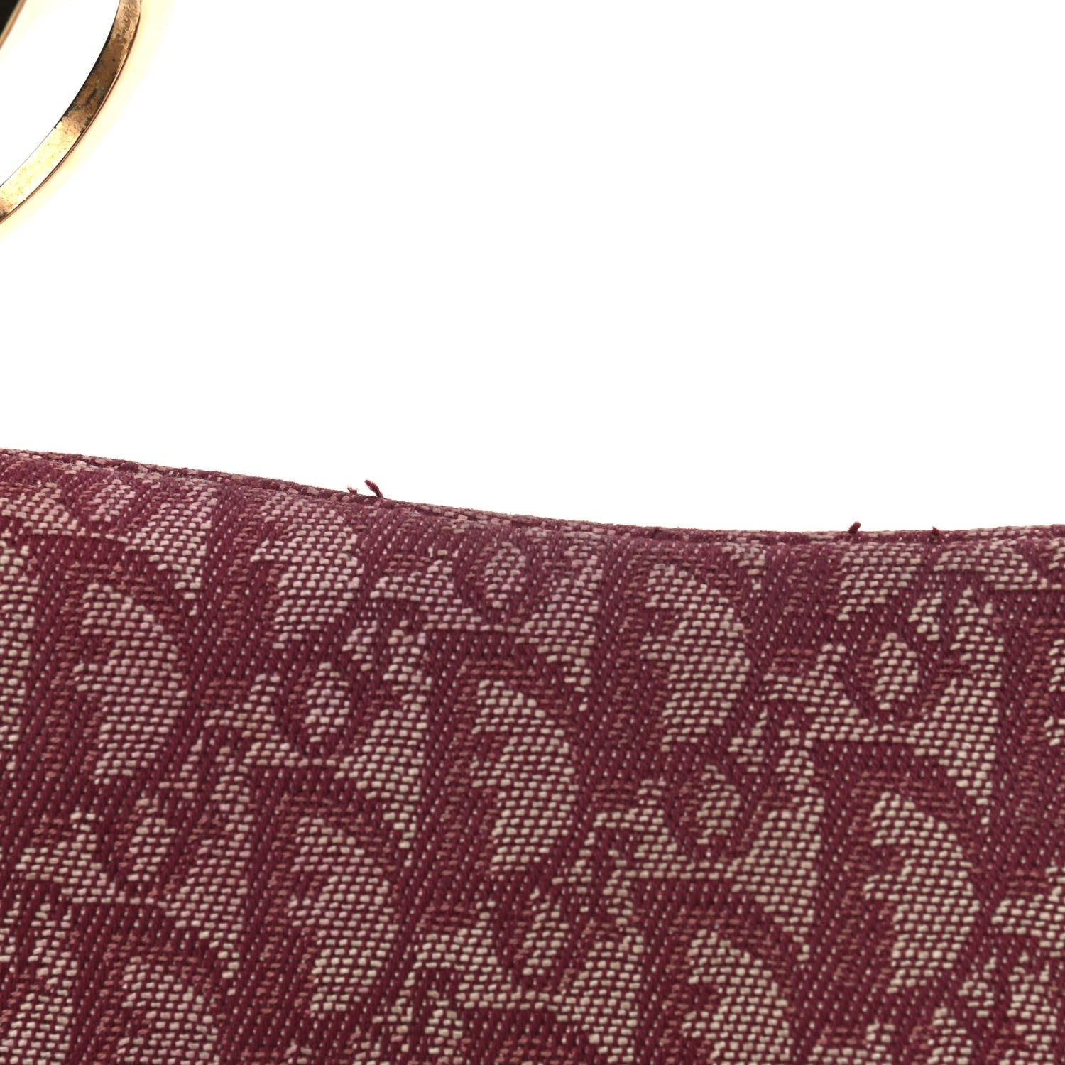 Christian Dior Monogram Double Saddle Bag Burgundy 6 of 10