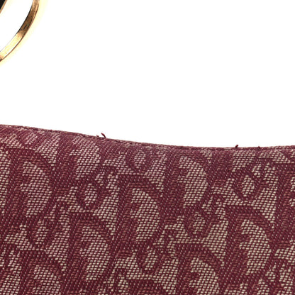 Christian Dior Monogram Double Saddle Bag Burgundy 6 of 10