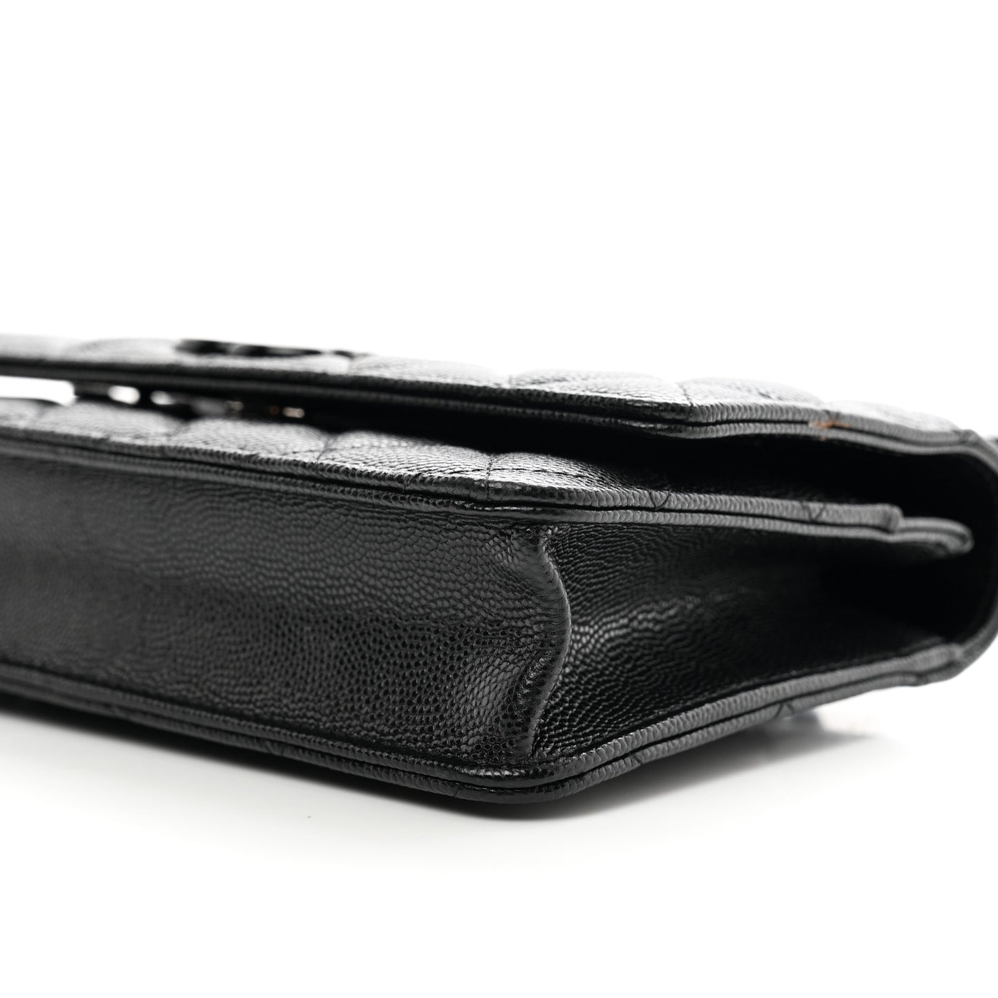 Caviar Quilted My Everything Wallet On Chain WOC Black