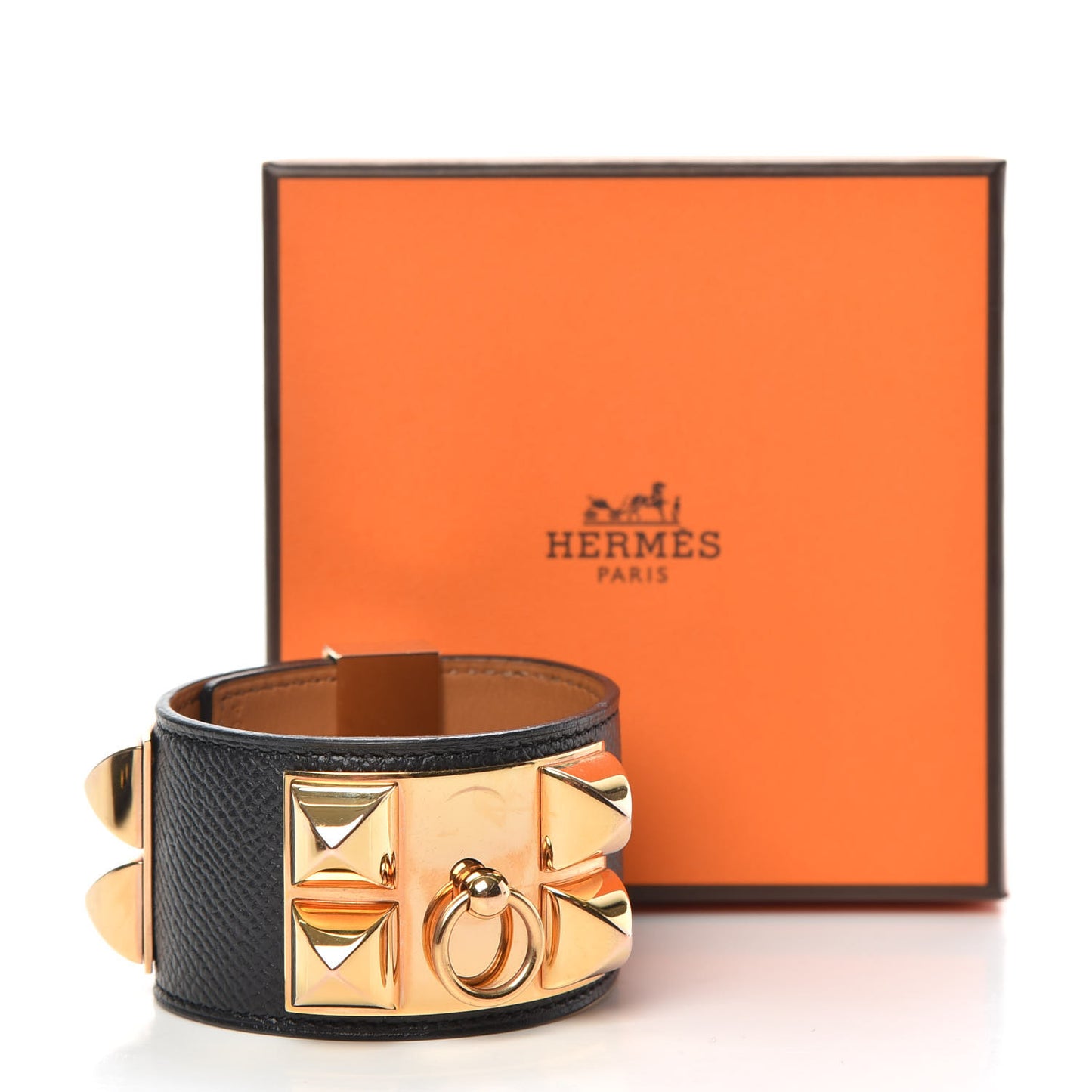 Epsom Collier de Chien CDC Bracelet S Black
