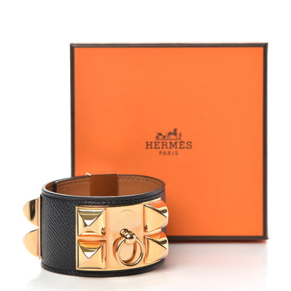 Hermes Epsom Collier de Chien CDC Bracelet S Black 7 of 7
