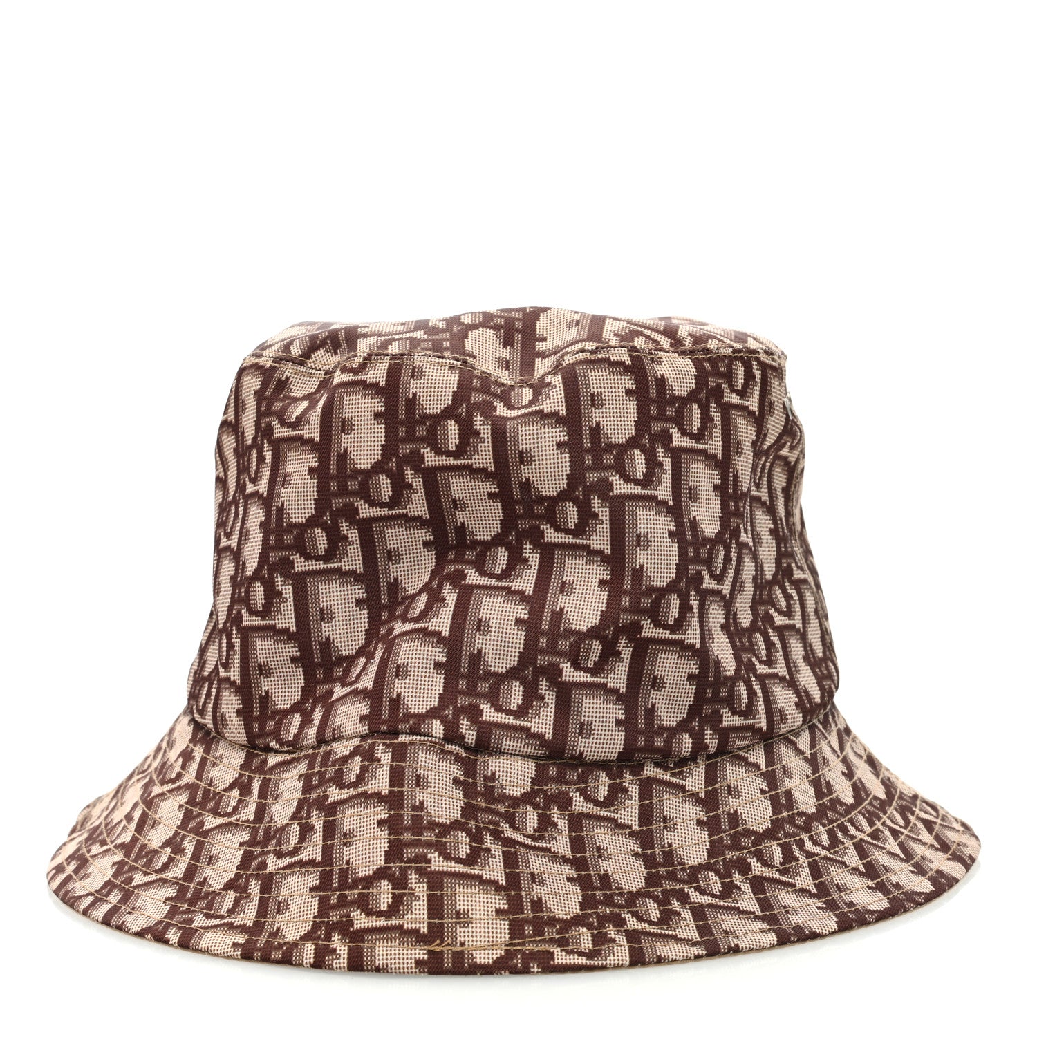 Christian Dior Oblique Reversible Teddy-D Brim Bucket Hat 57 Beige 4 of 12