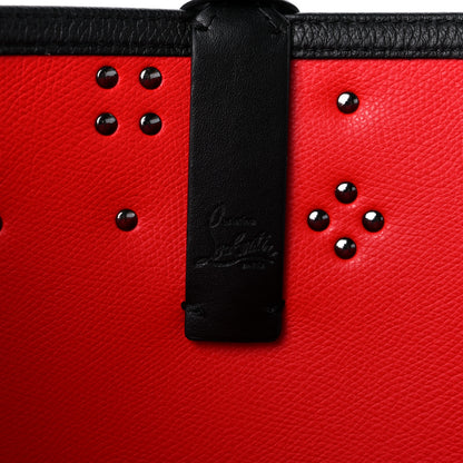 Christian Louboutin Calfskin Empire Spike Studded East West Cabata Tote Black 8 of 10