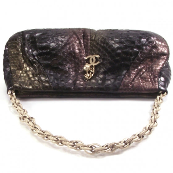 Chanel Python CC Charm Shoulder Bag 5 of 9
