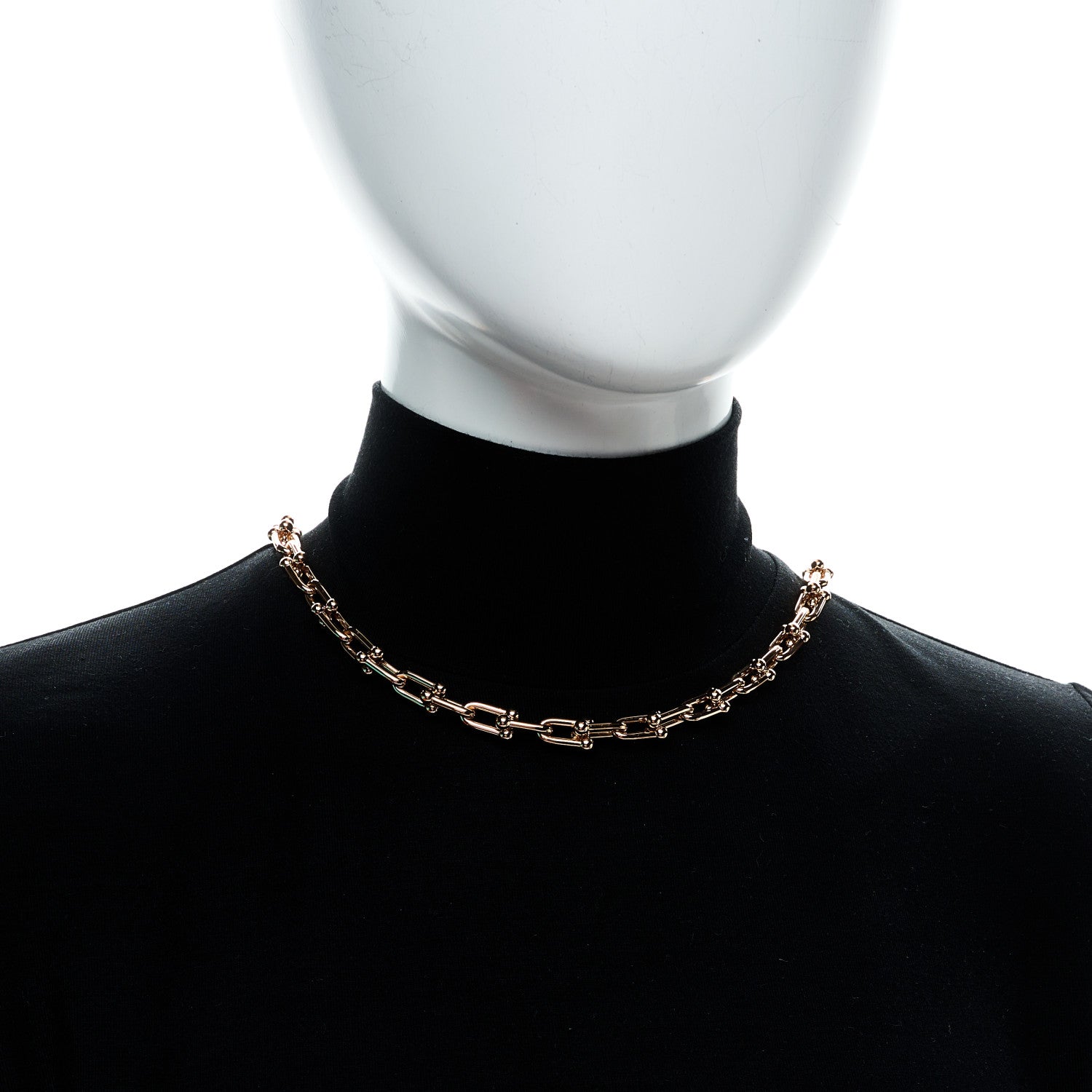 Tiffany 18K Rose Gold Medium HardWear Link Necklace 2 of 6