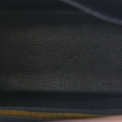 Hermes Epsom Contour Kelly Sellier 25 Bleu Indigo Rouge H 5 of 13