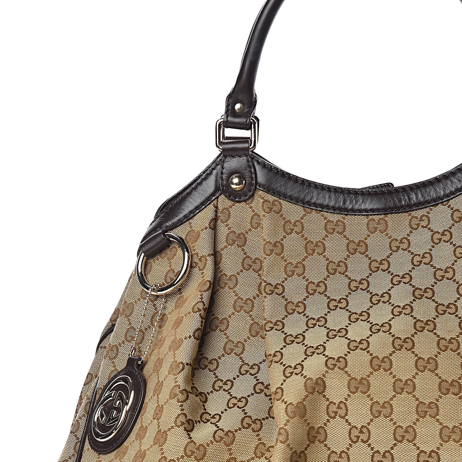 Gucci Monogram Large Sukey Tote Dark Brown 11 of 11