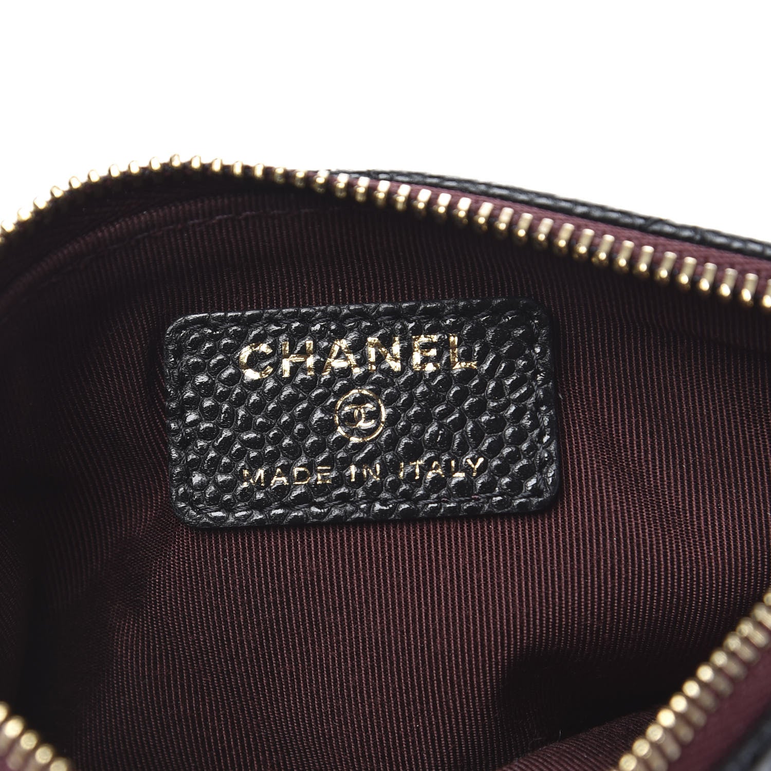 Chanel Caviar Quilted Small Cosmetic Case Black 6 of 8