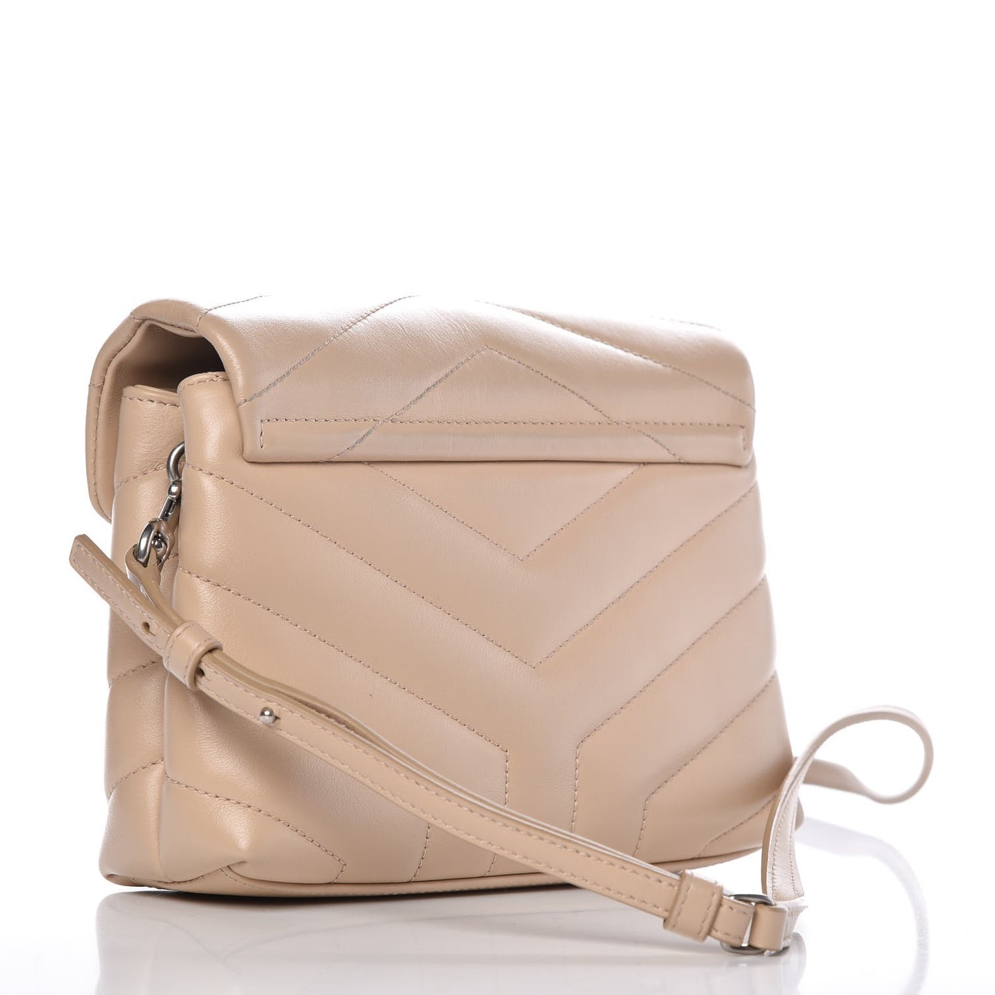 Calfskin Y Quilted Monogram Toy Loulou Satchel Nude Powder