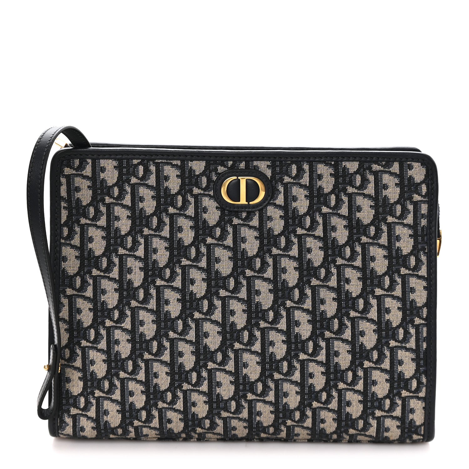 Christian Dior Oblique 30 Montaigne Pouch Blue 1 of 8