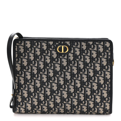 Christian Dior Oblique 30 Montaigne Pouch Blue 1 of 8