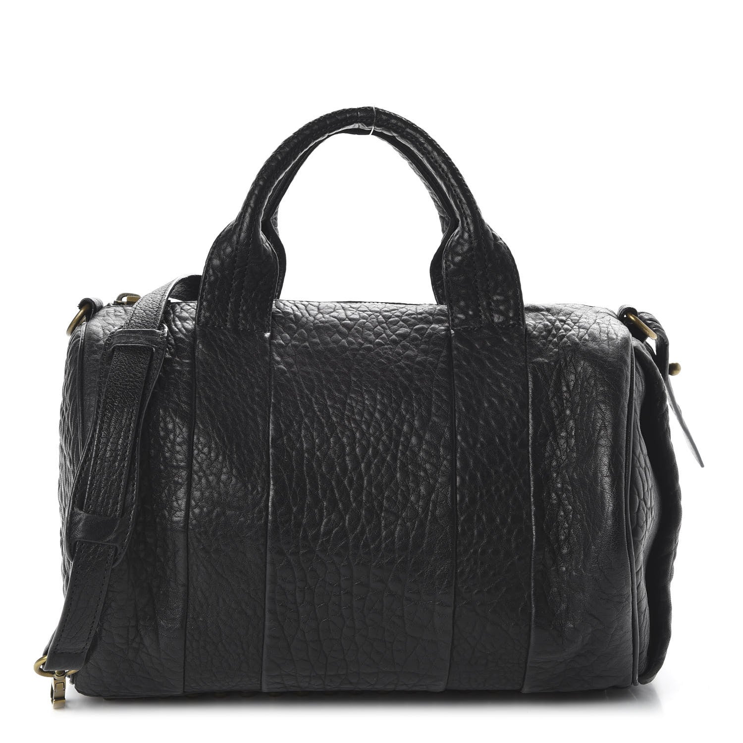 Alexander Wang Pebbled Lambskin Rocco Black Antique Brass Hardware 1 of 9