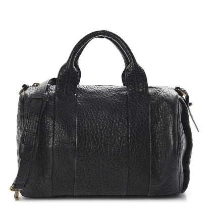 Alexander Wang Pebbled Lambskin Rocco Black Antique Brass Hardware 1 of 9