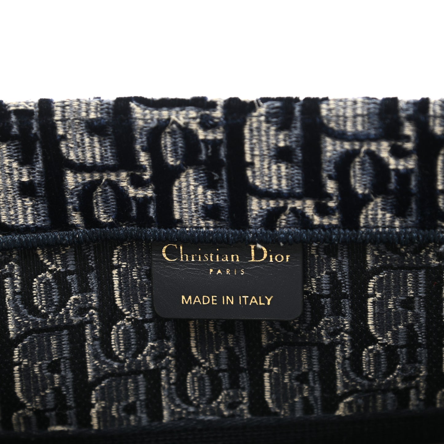 Oblique Velvet Medium Book Tote Blue Multicolor
