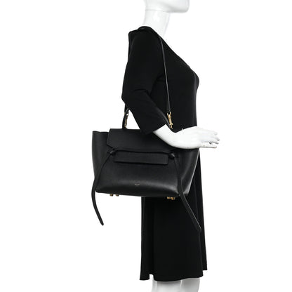 Celine Grained Calfskin Mini Belt Bag Black 2 of 11