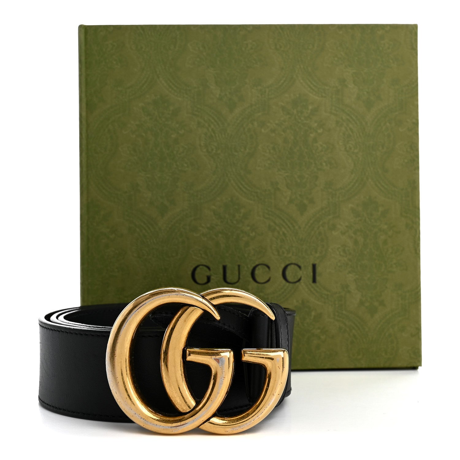 Gucci Calfskin Double G 40mm Belt 95 38 Black 1886636 – FASHIONPHILE