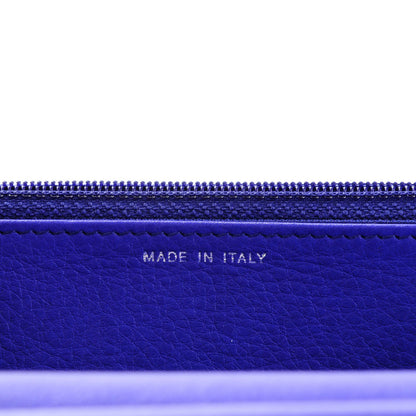 Chanel Calfskin Quilted Fancy CC Wallet On Chain WOC Blue 7 of 8