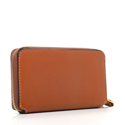 Chloe Grained Calfskin Marcie Long Zip Around Wallet Tan 3 of 6