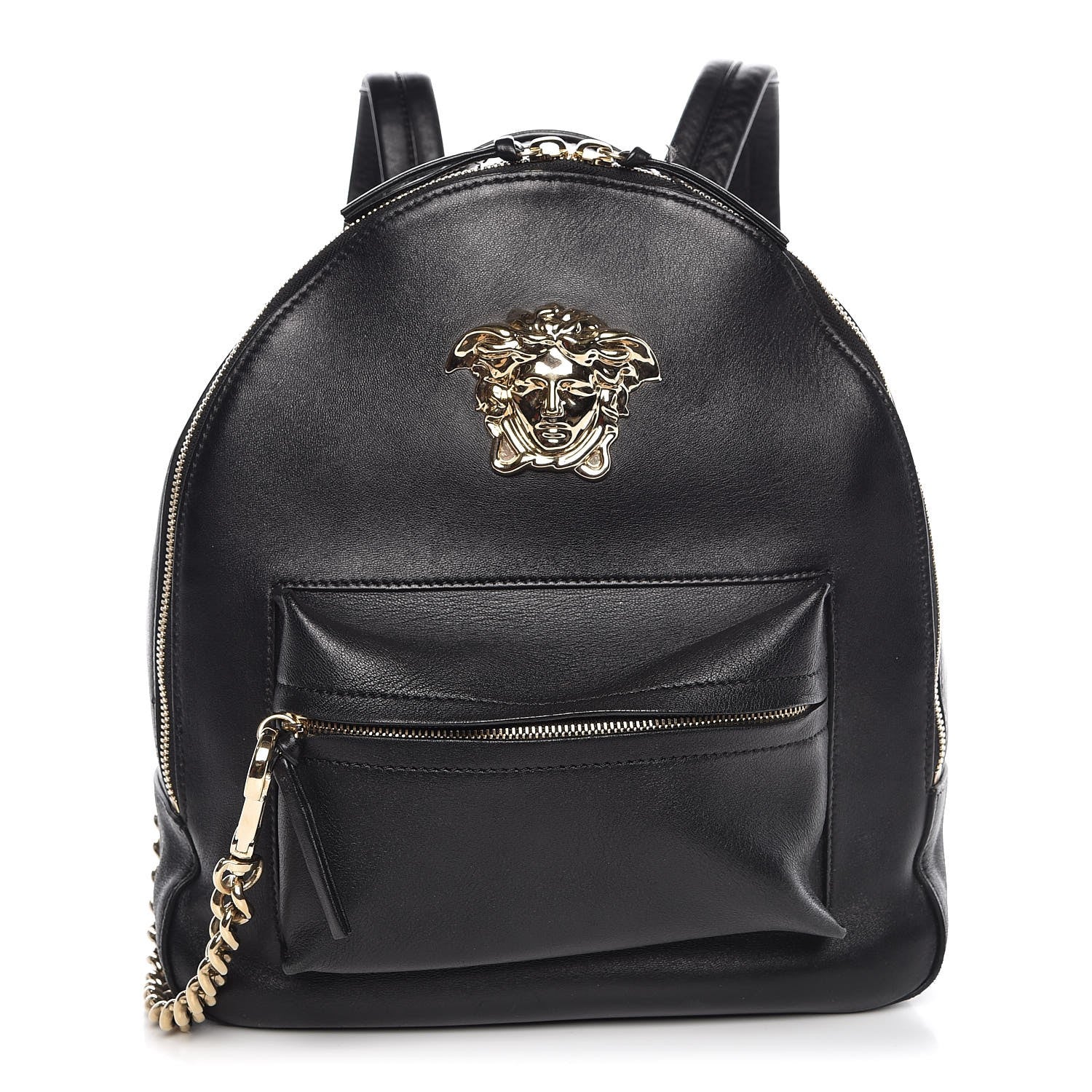 Versace Calfskin Palazzo Medusa Backpack Black 1 of 7