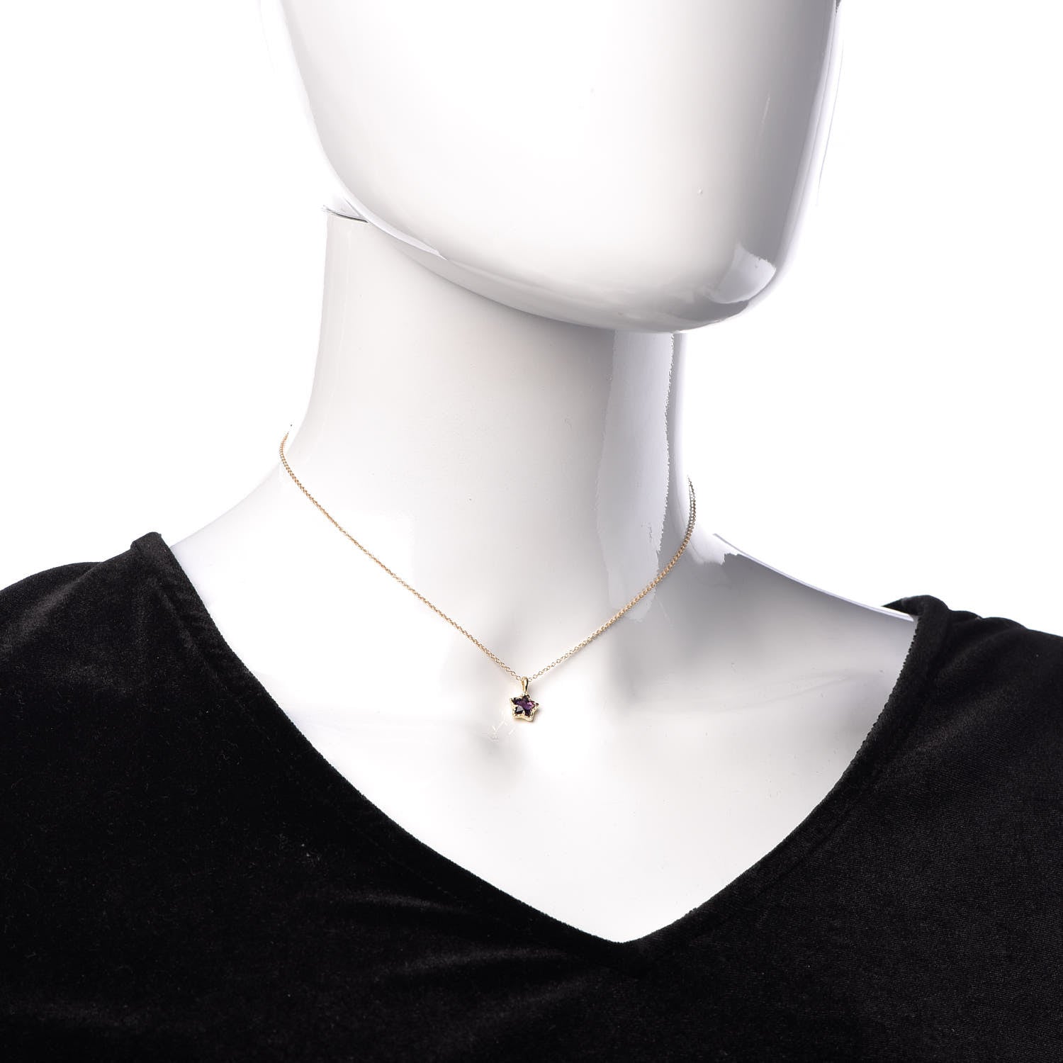 David Yurman 18K Yellow Gold Amethyst Cable Collectibles Kids Star Charm Pendant Necklace 2 of 5