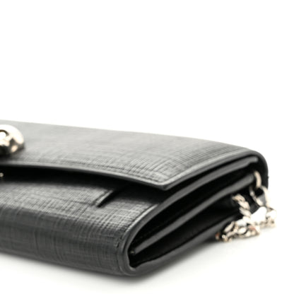 Alexander McQueen Calfskin Skull Wallet on Chain Black 9 of 9