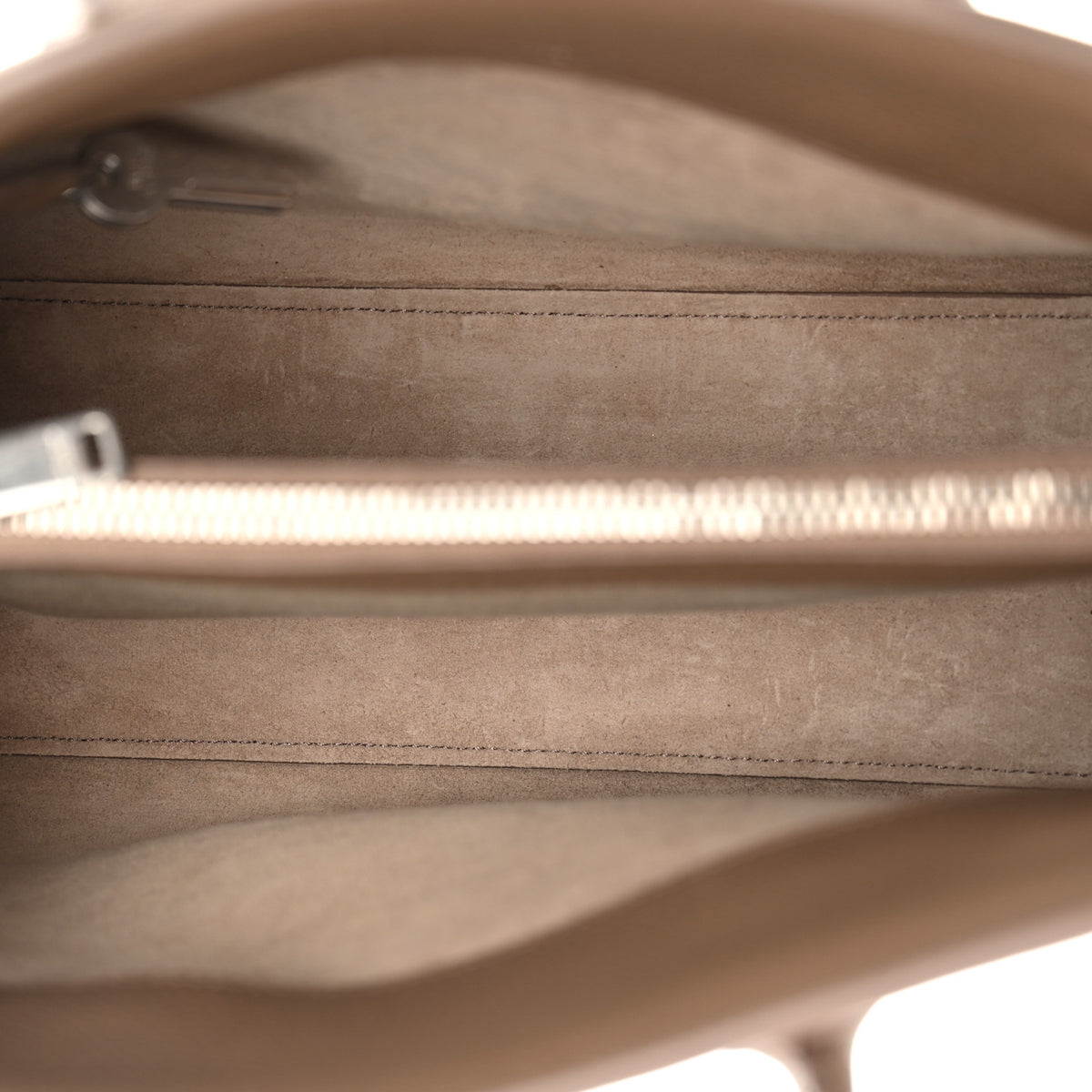 Saint Laurent Grained Calfskin Baby Sac De Jour Souple Taupe 5 of 10