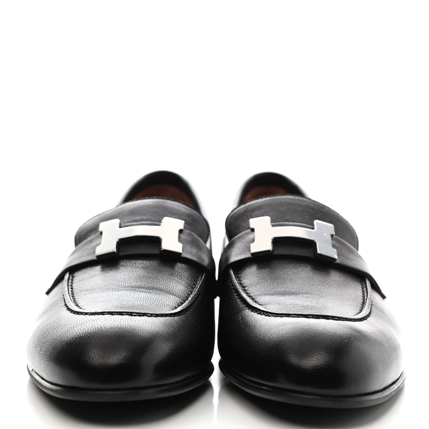Goatskin Womens Paris Loafers 38 Black