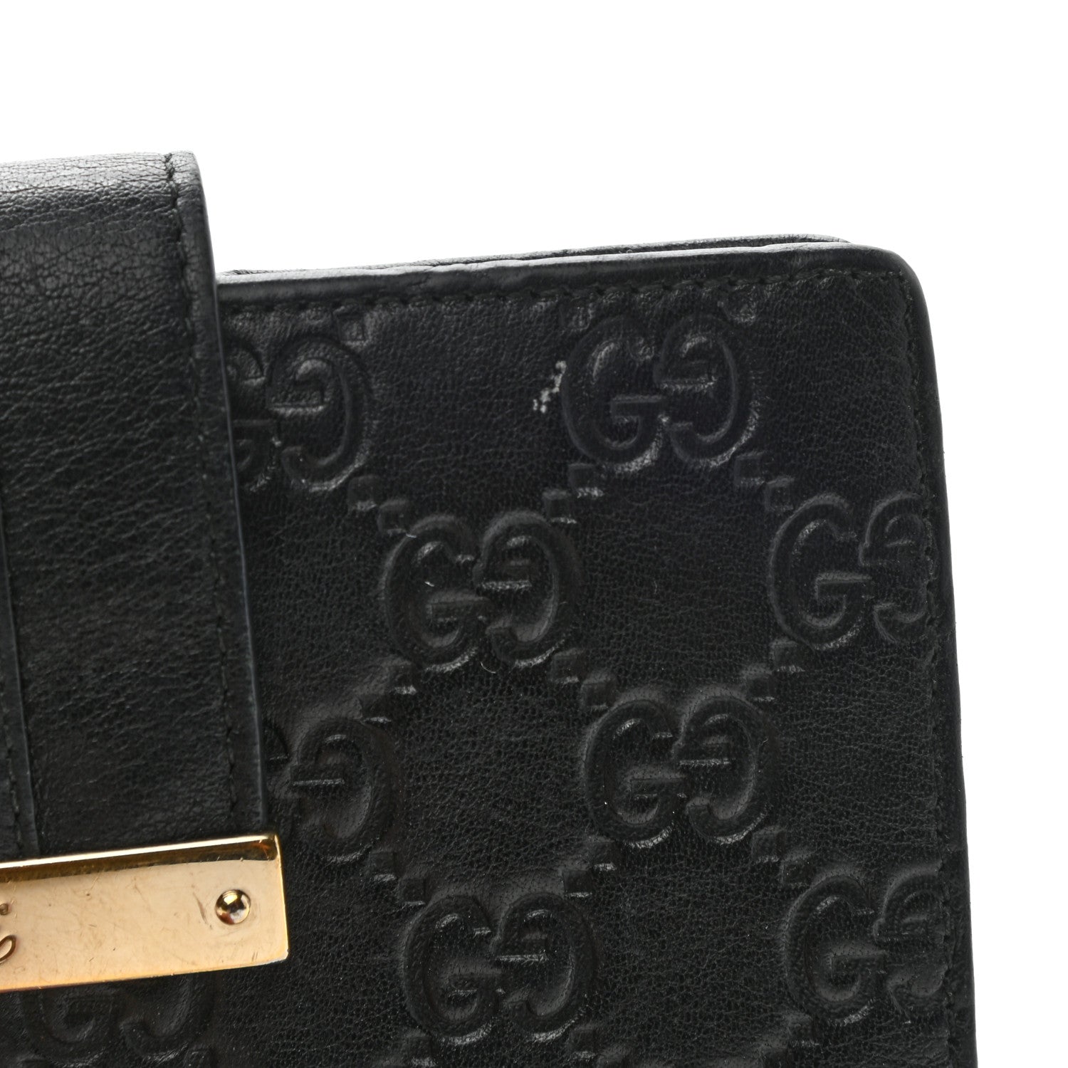 Gucci Guccissima Ladies Web Long Wallet Black 12 of 15