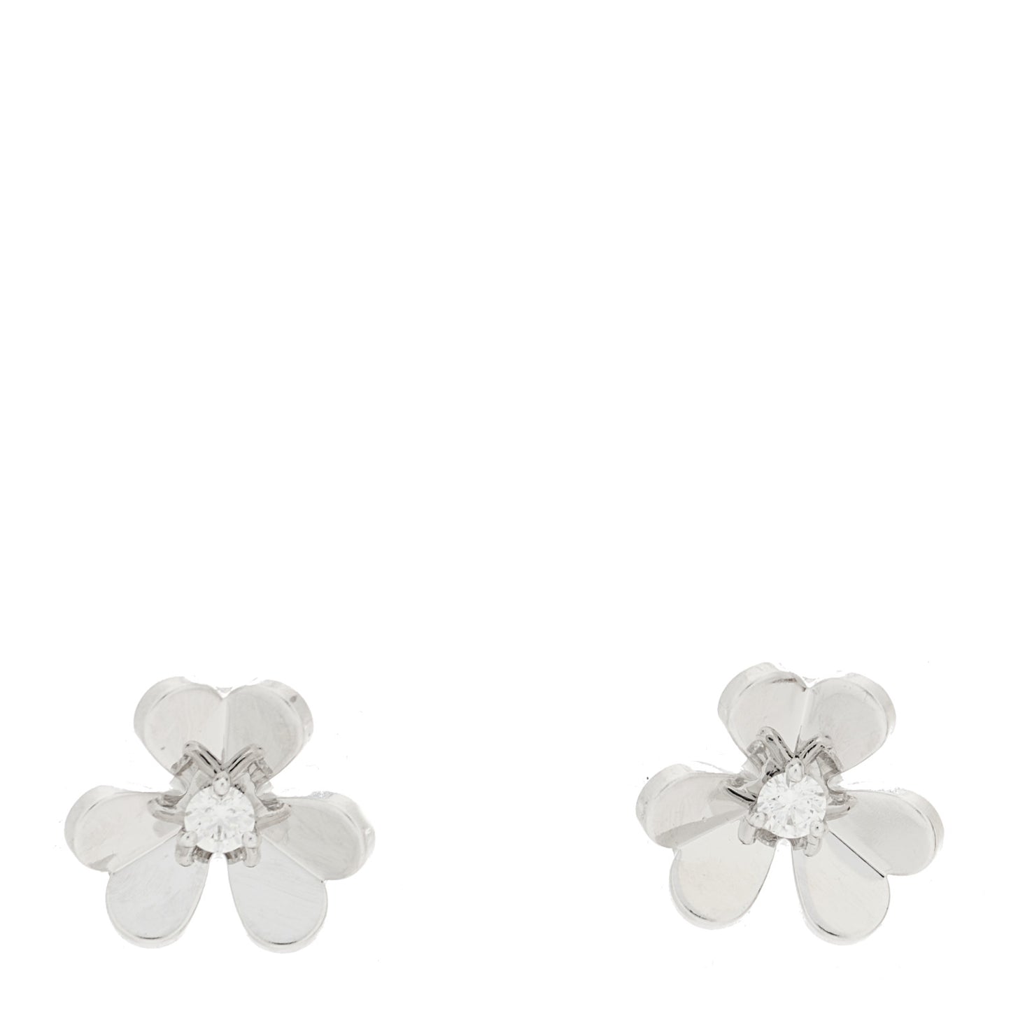 18K White Gold Diamond Mini Frivole Earrings