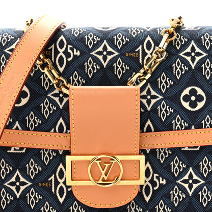 Louis Vuitton Jacquard Since 1854 Dauphine MM Blue 8 of 14