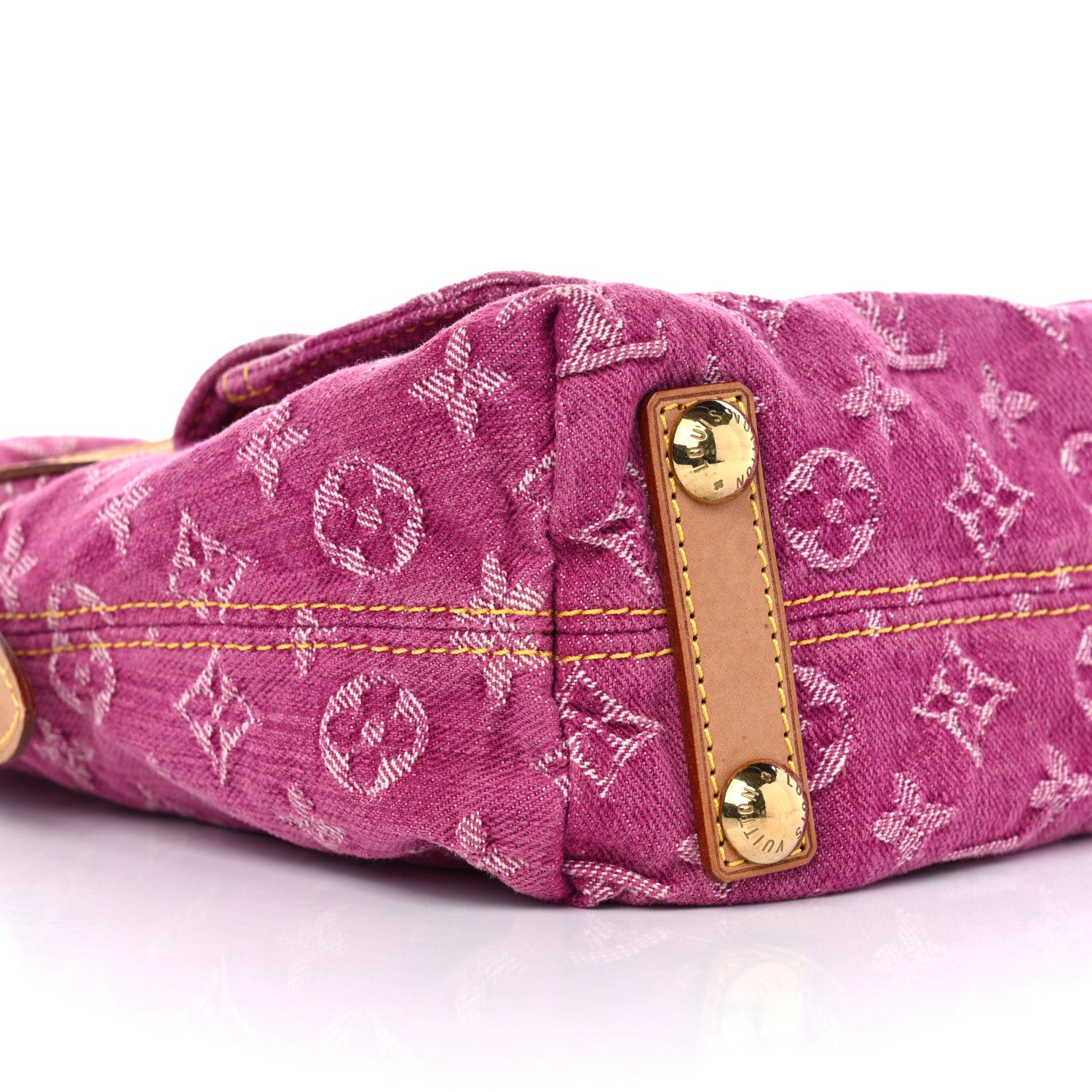 Louis Vuitton Denim Baggy PM Fuchsia 8 of 11