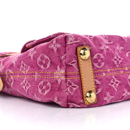 Louis Vuitton Denim Baggy PM Fuchsia 8 of 11