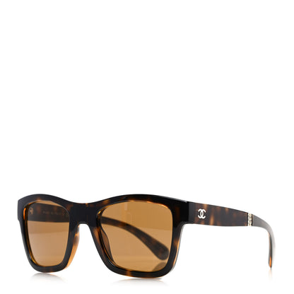 Chanel Nylon Metal Square Folding Sunglasses 6053 Tortoise 1 of 8
