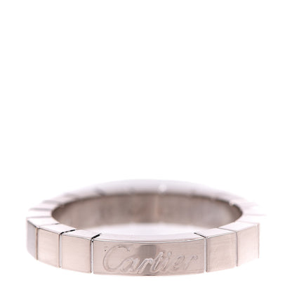 Cartier 18K White Gold Lanieres Ring 49 4.75 1 of 5