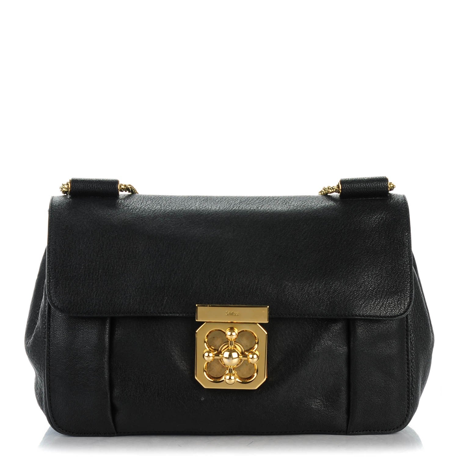 Chloe Calfskin Medium Elsie Shoulder Bag Black 1 of 8