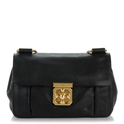Chloe Calfskin Medium Elsie Shoulder Bag Black 1 of 8