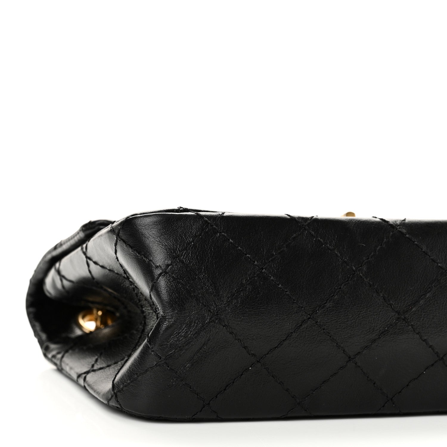 Chanel Aged Calfskin Quilted 2.55 Reissue Mini Flap Black 9 of 10