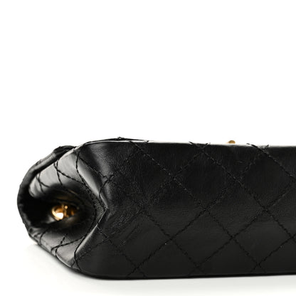 Chanel Aged Calfskin Quilted 2.55 Reissue Mini Flap Black 9 of 10